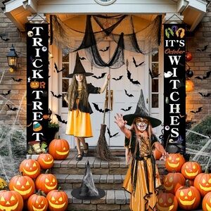 🎃NWT 29PCS Halloween Decorations Outdoor‎ Banner Set